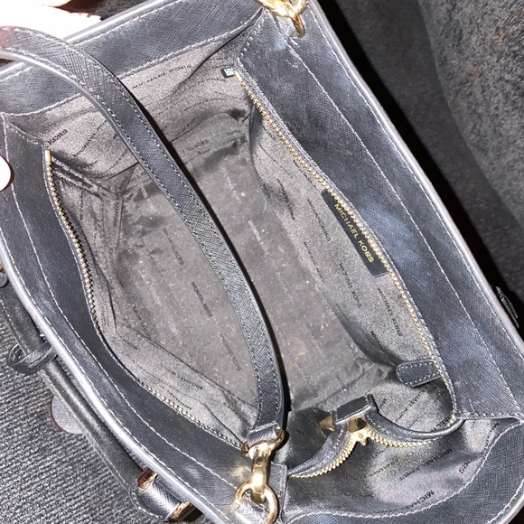 Black Michael Kors box purse. - Picture 2 of 4